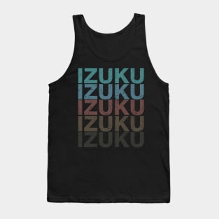 Vintage Proud Name Izuku Personalized Birthday Retro Tank Top